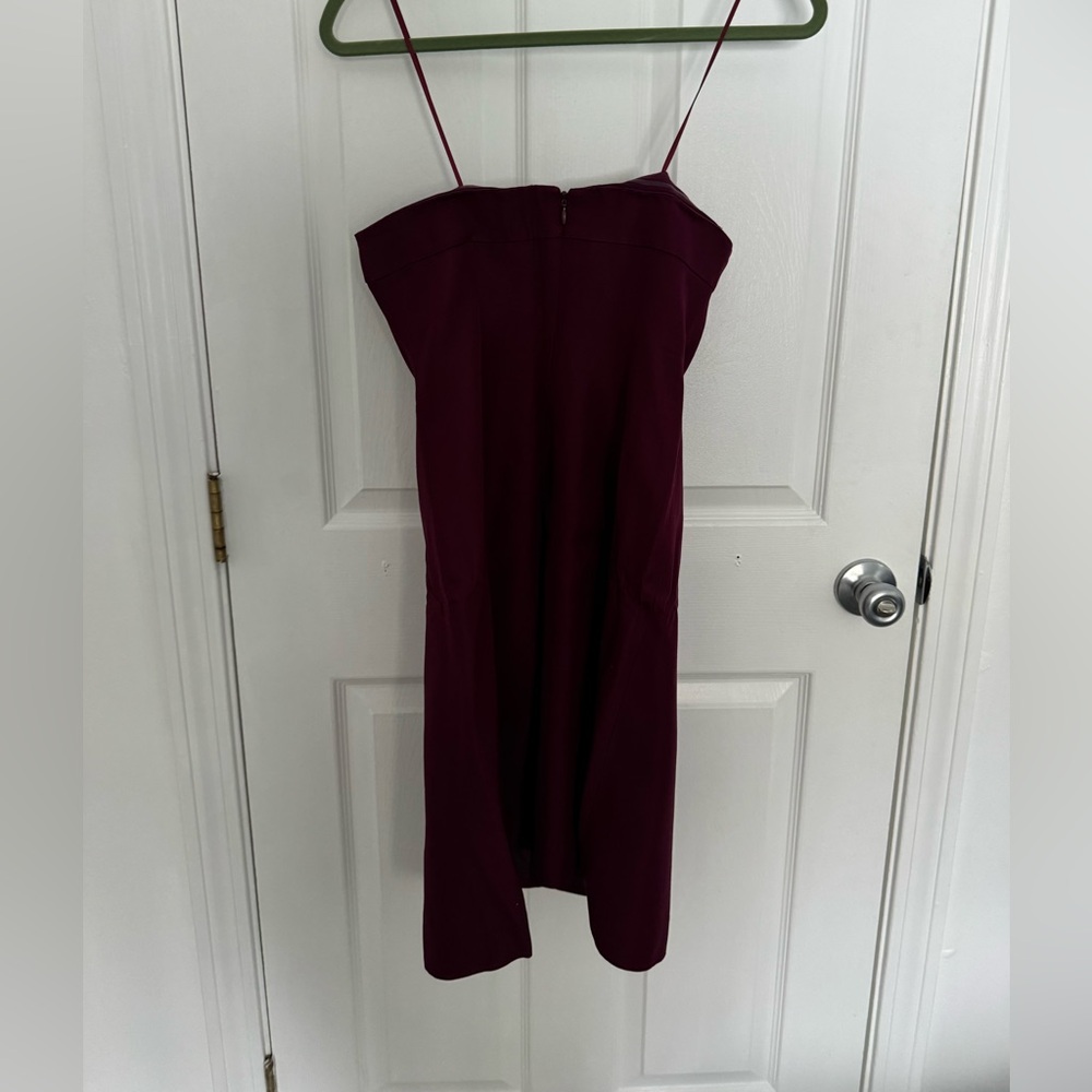 J. Crew Rich Burgundy Strapless Dress